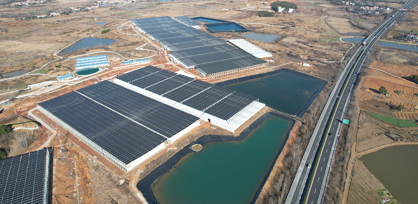 Gran planta de energía solar terrestre