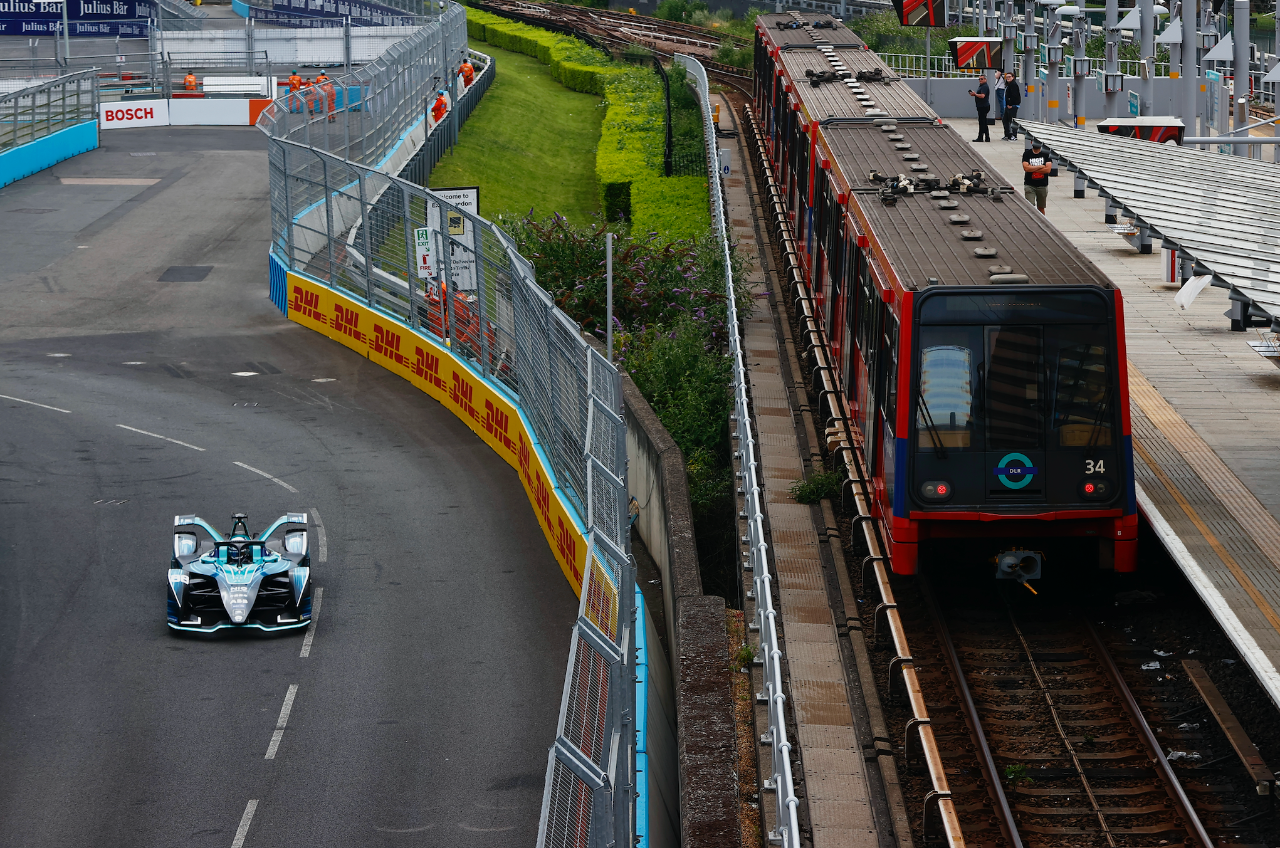 After the first day of the FE London race, have you seen the cars driving in the building?