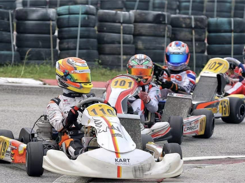 Filipino female driver Bianca Bustamante signed up for the China Kart Carnival