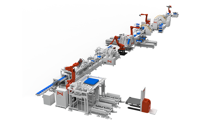全自动锂电模组装配线
