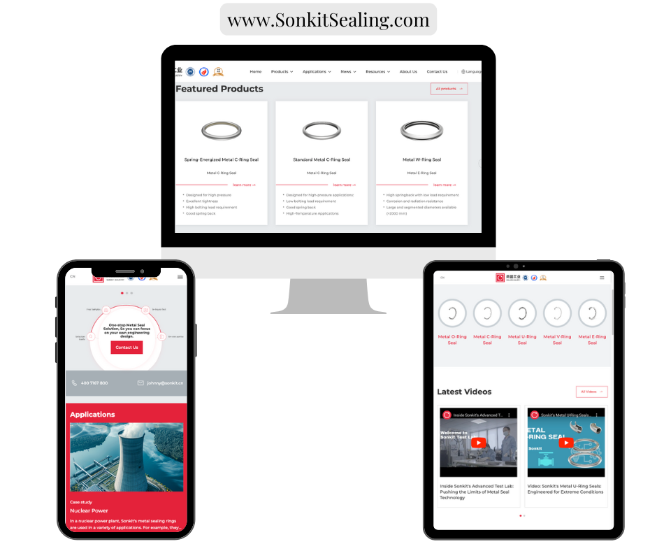 Thrilled to Unveil Our New Website: Enhancing Your Experience with Sonkit Sealing Solutions