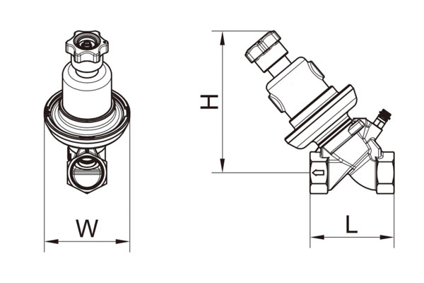 Differential pressure control valves