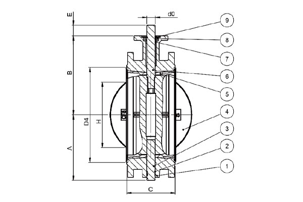 Ductile iron butterfly valves