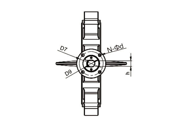 Ductile iron butterfly valve