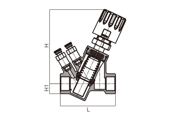 Two-way pressure-independent balance valves