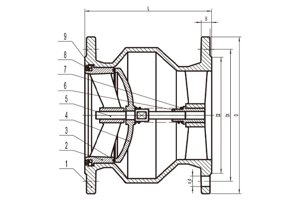 Ductile iron silent check valves