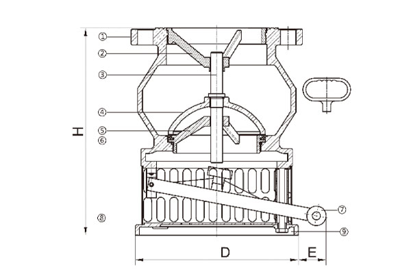 ductile iron foot valve