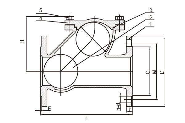 Ductile iron ball Non-Return valves