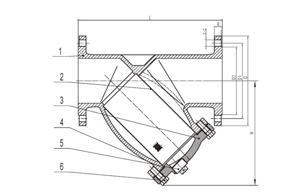 Cast iron y strainer