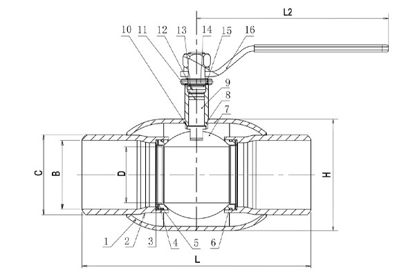 Oem fully lugged butterfly valve factory