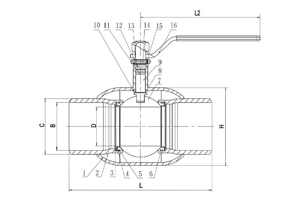 fully welded ball valve