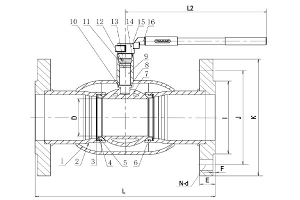 Fully welded ball valve