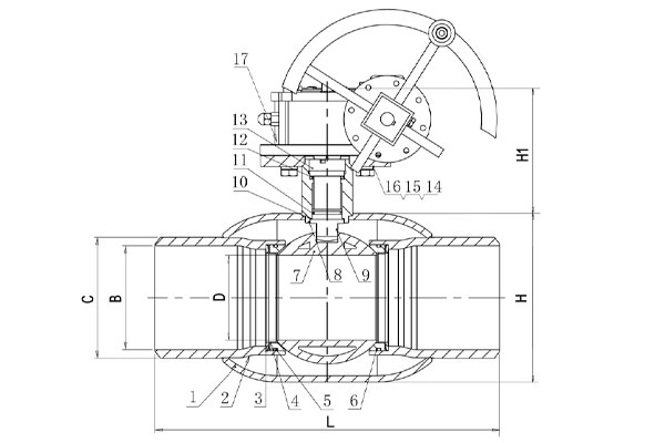 fully welded ball valve