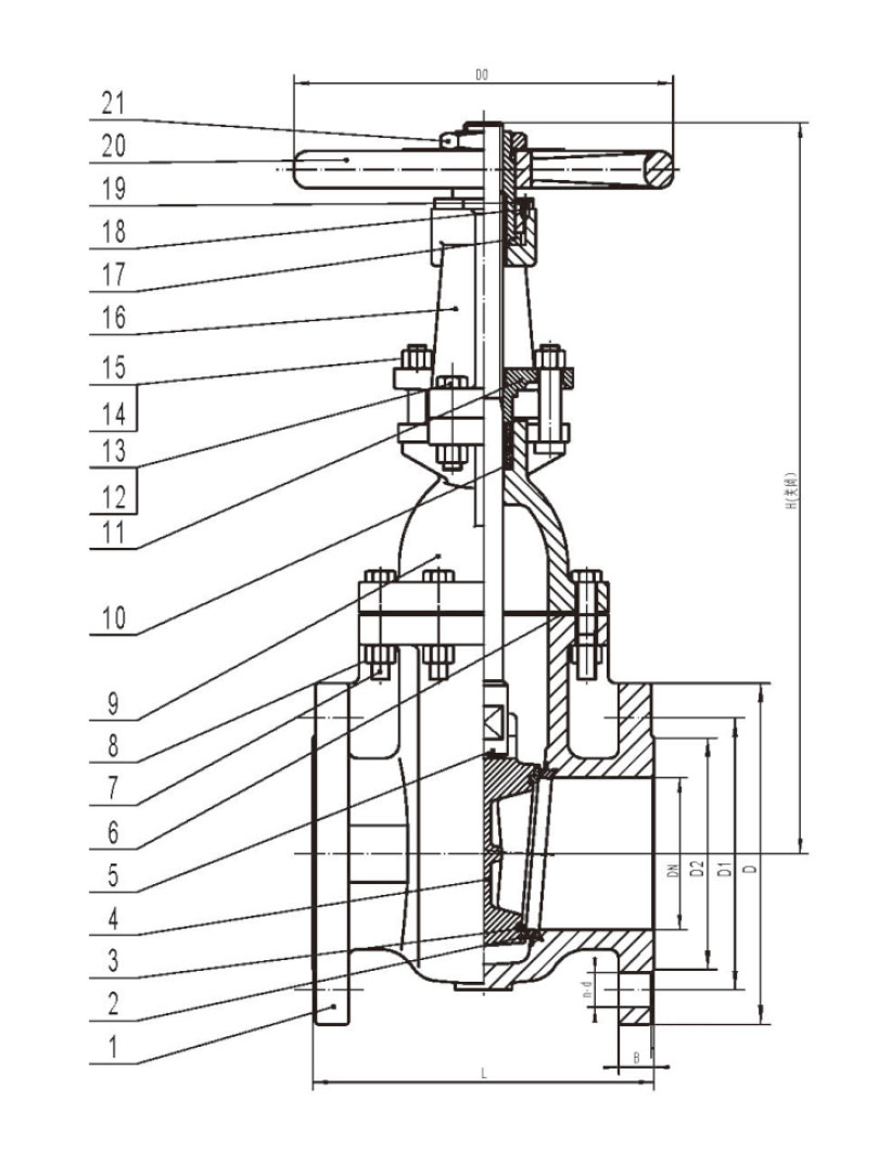 ductile iron gate valves