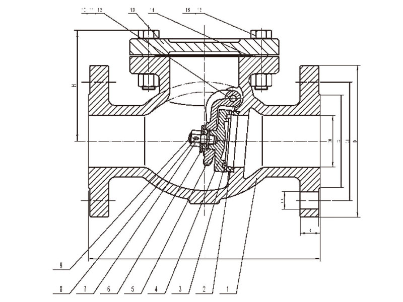 Ductile iron check valves