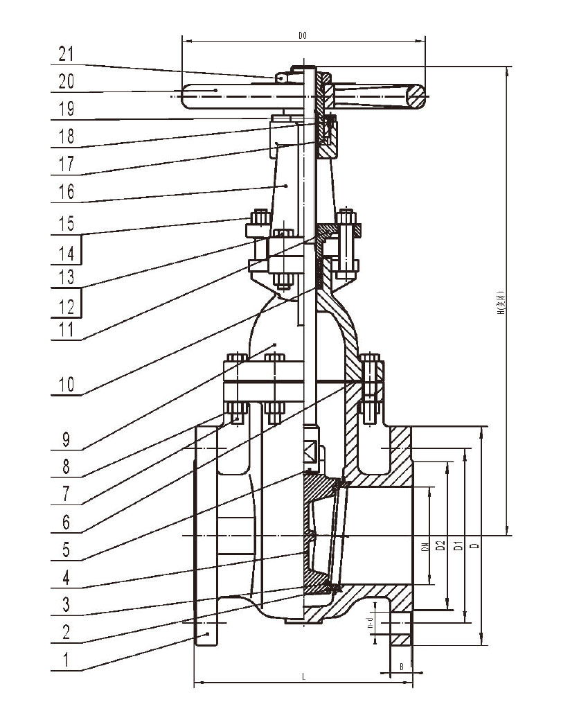 Iron gate valves