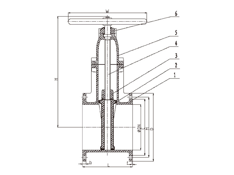 ductile iron gate valve