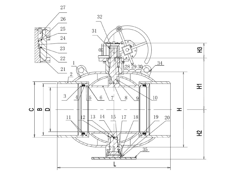 fully welded ball valve