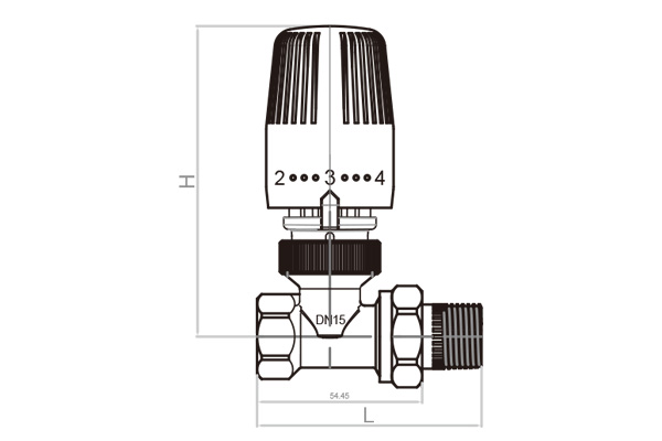 Radiator temperature control valve