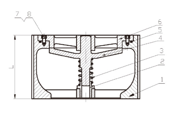 Iron silent check valves