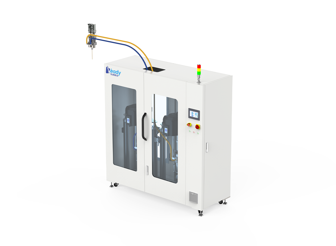 Cabinet type pressure plate pump feeding system